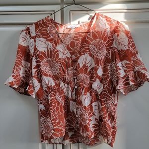 Madewell Floral Blouse
